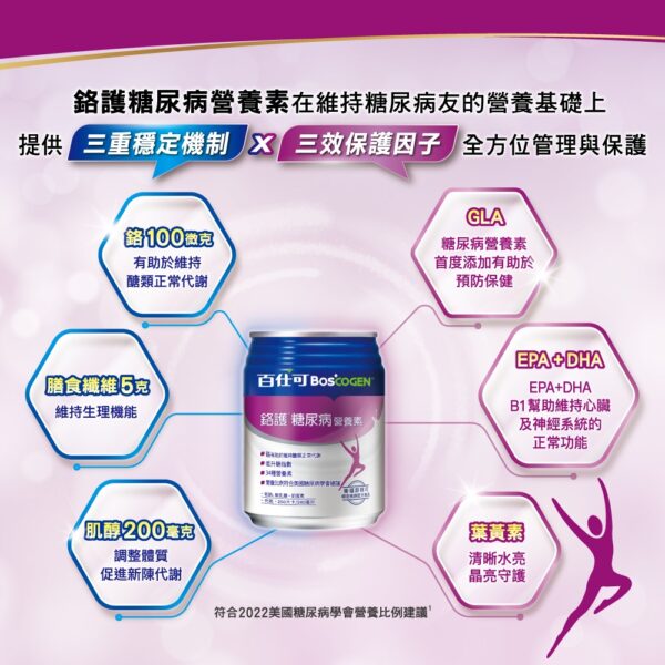 百仕可 鉻護糖尿病配方240ML加贈2罐：圖片 3