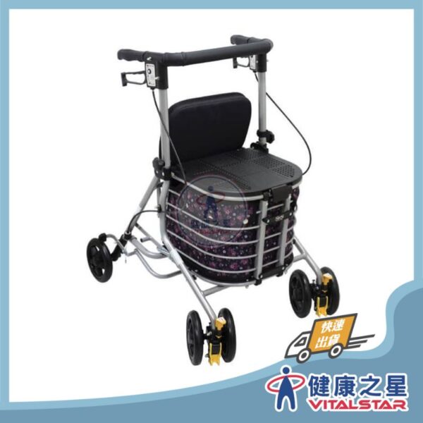 日本SHIMA SYMPHONY BASKET (FLORAL) DOUBLE SEAT 多功能購物散步車(雙座位)