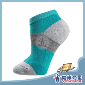 七層米其林排靜電運動襪 湖水藍