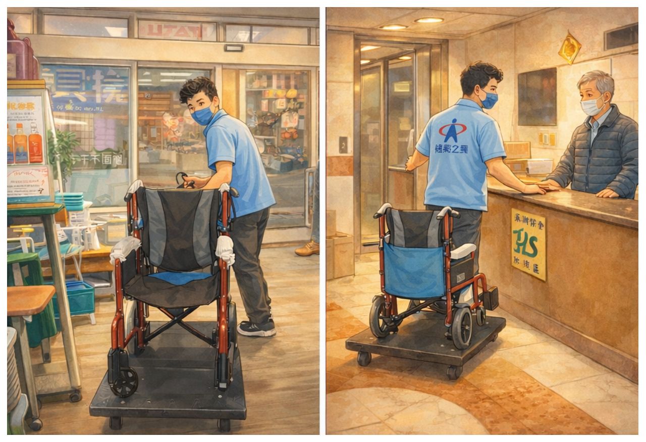 年前急需輪椅｜小小改變，讓回診路更輕鬆