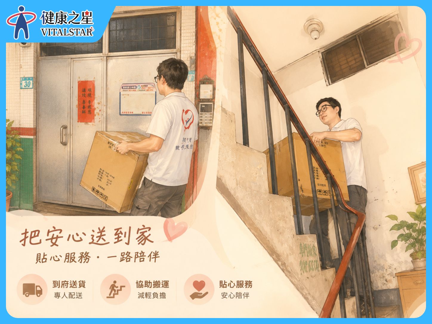 把安心送到家｜從門市體驗到到府送貨，陪伴長輩安心開始每一天